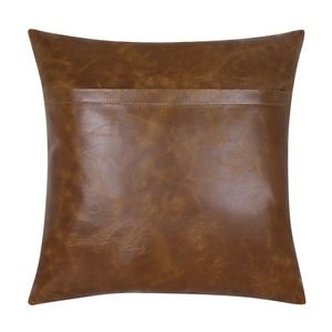 Decorative Real Leather <b>Pillow</b> Cover Luxury Soft Square Modern Cushion <b>Throw</b> <b>Pillow</b> Cover <b>Throw</b> <b>Pillow</b> Cover Livingroom Cushion - Product Image 4