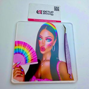 Herramienta de Belleza Magnética de Acrílico Sólido para Pestañas, Diseño Ecológico y Adorable, con Forma de Flor, Corazón y Mariposa, Personalizable - Product Image 6