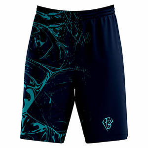 กางเกงขาสั้นบาสเก็ตบอลของผู้ชายกางเกงขาสั้นตาข่ายสีทึบมีกระเป๋ามีซิปสไตล์ขายดีพร้อมโลโก้ของคุณเอง - Product Image 2