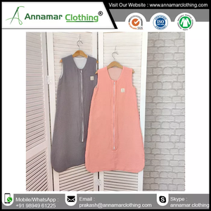 Saco de dormir para bebé, camiseta única de algodón, 160 GSM, con logotipo de diseño personalizado 100% y etiqueta certificada GOTS, fabricantes de la India - Product Image 6