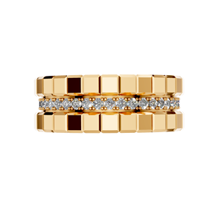 14K oro sólido IGI certificado laboratorio cultivado diamante punta compromiso eternidad banda joyería fina para hombres mujeres OEM ODM fabricante - Product Image 3