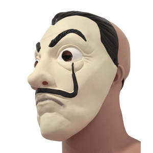 Máscaras de Mascarada de Salvador Dalí, Máscaras Faciales de Plástico de Terror para Halloween, Pascua, Fiestas y Otras Ocasiones - Product Image 5