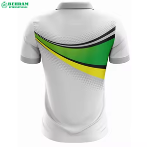 Polo de Verano Ligero para Hombre, con Logotipo Personalizado, Cuello Alto, Deportivo, Transpirable, de Algodón, Manga Corta, Corte Regular - Product Image 6
