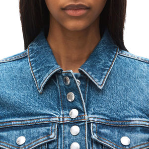 Haute Vente en gros Veste de haute qualité pour femmes Manches longues Jeans respirants décontractés OEM avec rembourrage en coton Spandex Fabriqué au Pakistan - Product Image 5