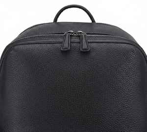 Sac à dos pour ordinateur portable en cuir véritable noir de qualité supérieure, grande capacité, sac à dos de voyage d'affaires, sac de travail de bureau, sac de luxe, USA - Product Image 3