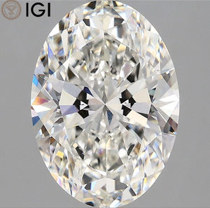 Diamante Ovalado Cultivado en Laboratorio con Certificado IGI, 3.05 Quilates, Claridad G VVS2, 11.53 mm, CVD, Blanco Puro, Joyería para Momentos Preciosos - Product Image 1