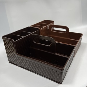 Plateau organisateur en plastique de qualité supérieure avec trou de vidange pour baguettes cuillères épices Service OEM polyvalent disponible - Product Image 5