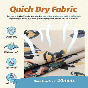 Ropa de playa clásica de diseñador Floral a cuadros para hombre, pantalones cortos de baño de secado rápido de alta calidad, cintura media informal para vacaciones de verano en la playa - Product Image 2