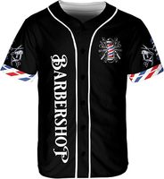 Ropa de Trabajo para Barbería, Impermeable, de Alta Calidad, FR+PU Poliéster, Estilo Béisbol, Impresión Digital Personalizada, Borde Suave, 300g