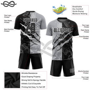 เสื้อฟุตบอลสำหรับแฟนๆเสื้อฟุตบอลแบบว่างเปล่าเสื้อฟุตบอลฝรั่งเศสเสื้อเจอร์ซีย์ปรับแต่งโลโก้ได้และเสื้อทีมฟุตบอล - Product Image 6