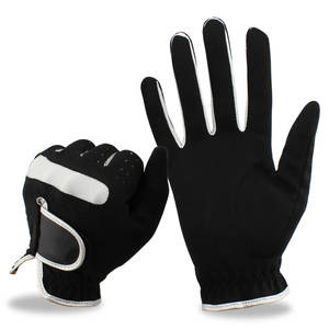 Gants de golf à impression en tissu à une main qualifiés Gants de golf en cuir synthétique avec emballage en peau de mouton - Product Image 4