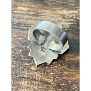 Bague Thunderbird en argent sterling et turquoise Navajo, taille 5.5, bijou bohème tendance - Product Image 5