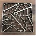 Set of 4 Geometric Wooden Coasters Stylish and Unique Design for Drinks and <b>Table</b> <b>Protection</b> - Product Image 5