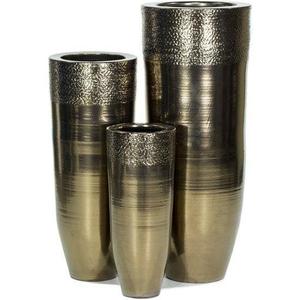 Vase en aluminium pour jardin de restaurant, décoration de table, décoration de table, décoration d'intérieur, finition antique, vases en métal - Product Image 3