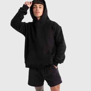 Haute Qualité Sans Chaîne Coton Lourd 400 Gsm Hoodies Personnalisé Polaire Pull Broderie À Capuche Pour Hommes - Product Image 4