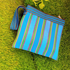 ถุงผ้าไนลอนสำหรับเดินทางชายหาดเป็นมิตรกับสิ่งแวดล้อมถุงเครื่องสำอางใช้ซ้ำได้มีซิปป้ายโลโก้พลาสติก - Product Image 1