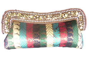 Lowellcraft Satin Casual Tote <b>Clutch</b> Purse for Women - Product Image 4