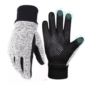 Guantes de Lana para Hombre, Guantes de Invierno Tejidos Suaves para Exteriores, Guantes de Lana Cálidos para Hombre, Guantes Deportivos de Punto Suave para Invierno - Product Image 1