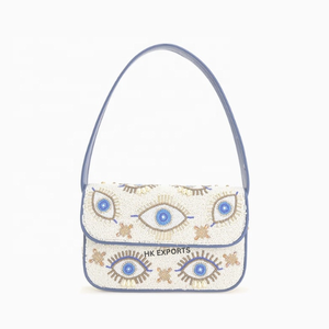 Sac à Bandoulière Perlé d'Inspiration Marine Fait Main, Sac à Main de Plage pour Femme, Cabas Bohème, Sacoche d'Été Tendance pour le Voyage, Design Personnalisé - Product Image 3