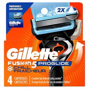 Recharges de rasoir Gillette ProGlide Chill pour hommes, 4 recharges de lames - Product Image 6