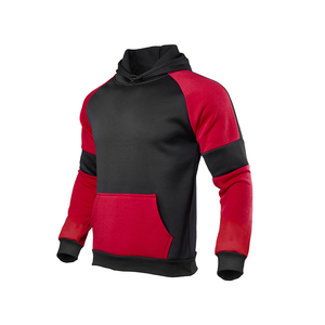 ชุดวอร์มคุณภาพระดับพรีเมียมของผู้ชายผ้าฝ้าย100% สีตัดกันลายสีทึบสำหรับฤดูหนาว - Product Image 6