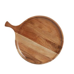 เขียงหั่นผักผลไม้สลัดพร้อมวอลนัทบอร์ดเสิร์ฟสลัดเสร็จ - Product Image 3