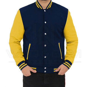 เสื้อแจ็คเก็ตวาร์ซิตี้ผู้ชายแบบแห้งเร็วเป็นมิตรกับสิ่งแวดล้อมรุ่นใหม่สำหรับฤดูหนาว ปักลายพิมพ์ลายกีฬาเบสบอล ปรับแต่งได้ตามต้องการ ขายส่ง - Product Image 1