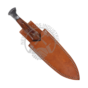 Customizable OEM Railroad Spike <b>Knife</b> with Wood Handle Full Tang Double Edged Forged <b>Knife</b> <b>Sharpened</b> for DIY Camping Upcycling - Product Image 5