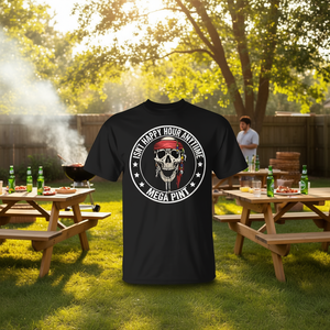 Camiseta Hearsay Isn't Happy Hour Anytime Mega Pint de manga corta, unisex, con cuello redondo, ropa promocional para adultos - Product Image 3