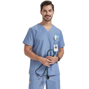 Conjunto ultraligero de uniforme médico de enfermera para mujeres, hombres, Hospital, Doctor, ropa de trabajo, tela de popelina, traje quirúrgico veterinario - Product Image 4
