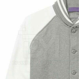 แจ็กเก็ตเลตเตอร์แมนสำหรับผู้ชายเสื้อผ้าลำลองระบายอากาศได้ดีมีปกตั้งสำหรับแฟชั่นฤดูหนาวโลโก้ออกแบบได้ตามต้องการ - Product Image 4