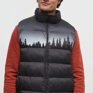 เสื้อกั๊กขนเป็ดสำหรับผู้ชายไซส์พิเศษระบายอากาศได้ดีมีซิปเสื้อโค้ทผ้าแคนวาสเสื้อผ้าแนวสตรีทสำหรับฤดูหนาว - Product Image 3