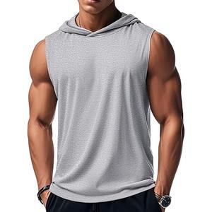 Haute qualité hommes débardeur décontracté Fitness Logo nouvelle tendance séchage rapide respirant haut tricoté grande taille fabriqué par robe de sport - Product Image 1