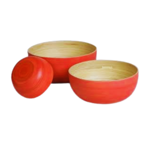 ชามไม้ไผ่แบบใช้แล้วทิ้ง เป็นมิตรกับสิ่งแวดล้อม แกะสลักลายตามสั่ง ชามสลัด ผลิตในเวียดนาม - Product Image 2