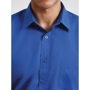 Men's Long Sleeve Poplin Polo Shirt Corporate Merchandising Promotional Product - Product Image 4