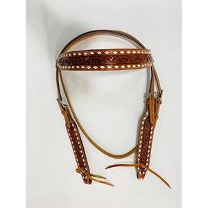 Nueva llegada elegante alta calidad hecho a mano occidental tachuela conjunto Headstall brida Spur Correa y peto para la venta de exportación - Product Image 3