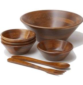 JARDÍN Cuenco de cocina de madera de acacia pulido hecho a mano-Respetuoso con el medio ambiente Estilo clásico de lujo personalizable - Product Image 6