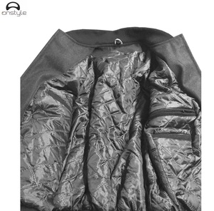 ONSTYLE SPORTS Custom Embroidered Logo Genuine Leather Baseball Bomber Varsity Jacket Men Winter Stand Waterproof Breathable - Product Image 3