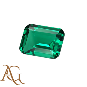 Zambain พลอยเทียมเทอร์มอลหลวมทรงแปดเหลี่ยมมรกตสำหรับเครื่องประดับขนาด3X5มม. ถึง10x12มม. สร้างมรกต zambia - Product Image 2