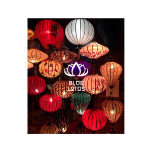 BEST SELLER 2024 SILK LANTERN WITH <b>BAMBOO</b> FRAME and STEEL FRAME FROM BLUE LOTUS FARM VIET NAM FACTORY - Product Image 1