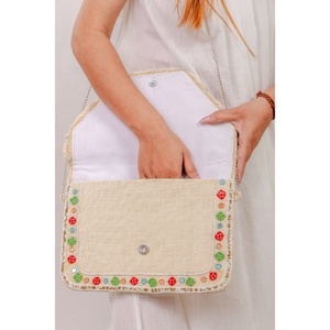 LW Vintage <b>Summer</b> Beaded Purse Single Strap Woven Handmade Ladies Beach <b>Bag</b> with Zip Closure Portable Cross Body Gift <b>Bag</b> - Product Image 4