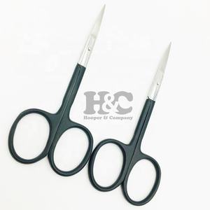 Nouvelle couleur noire vente chaude ciseaux à ongles Offre Spéciale ciseaux à cuticules manucure ciseaux durable en acier inoxydable Logo vison - Product Image 1