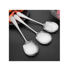 Cuillères de service en acier inoxydable poli pour mariage Ustensiles de cuisine de luxe de qualité Couverts Cuillères Prix bas - Product Image 5