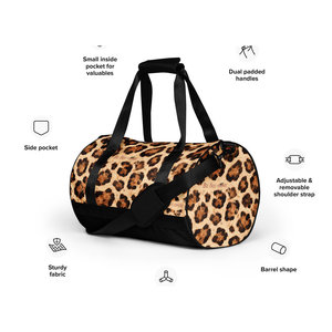 Sac de sport Bike Iconic Wild Leopard, style sportif, avec doublure en polyester durable et fermeture à glissière - Product Image 1