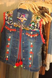 Veste en jean de haute qualité pour femme denim bleu coupe ajustée manches longues mode décontractée vintage - Product Image 5