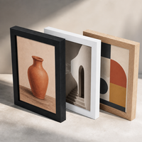 Set Bingkai Foto Kayu Modern Bingkai Dinding untuk Galeri Rumah Dekorasi Rumah dengan Bingkai Gambar Multi-Ukuran Kayu Modern Dapat Disesuaikan untuk Digantung