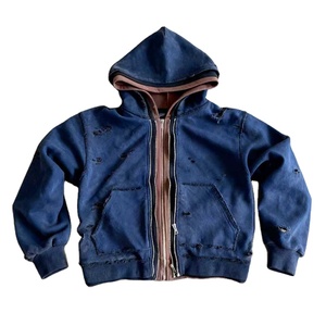 Glory Trending Custom Triple Layer Distressed Hoodie Wholesale OEM Service Premium Trending Look New Design Hoodie For Men - Product Image 1