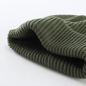 Gorro de punto OEM con logotipo, nuevo diseño personalizado, gorro de moda de alta calidad, gorro liso de color sólido - Product Image 4