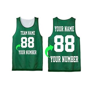 Maillots de basket-ball réversibles unisexes Nom d'équipe personnalisé Numéro Pro Qualité Uniformes de basket-ball pour jeunes Saison d'été-Prix bas! - Product Image 2