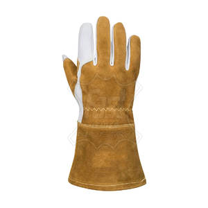 Guantes de Soldadura de Cuero Completo con Forro de Cuero, Guantes de Soldadura de Cuero Vacuno de Primera Calidad - Product Image 3